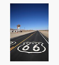 Route 66 Shield Photographic Print