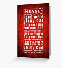 Psychosius Greeting Card