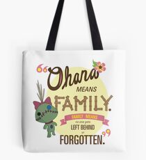 Ohana - Lilo and Stitch Quote Tote Bag