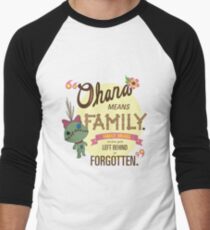 Ohana - Lilo and Stitch Quote Men's Baseball ¾ T-Shirt