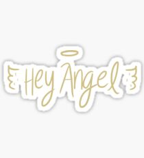 angel wings black Sticker