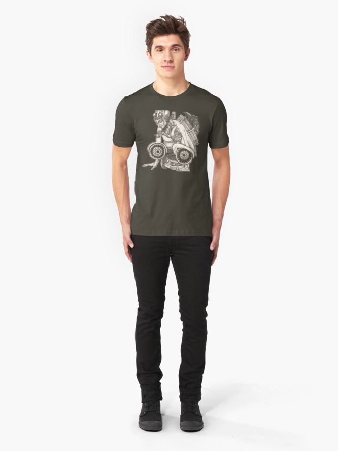 Alternate view of Automobile Heart & Soul Slim Fit T-Shirt
