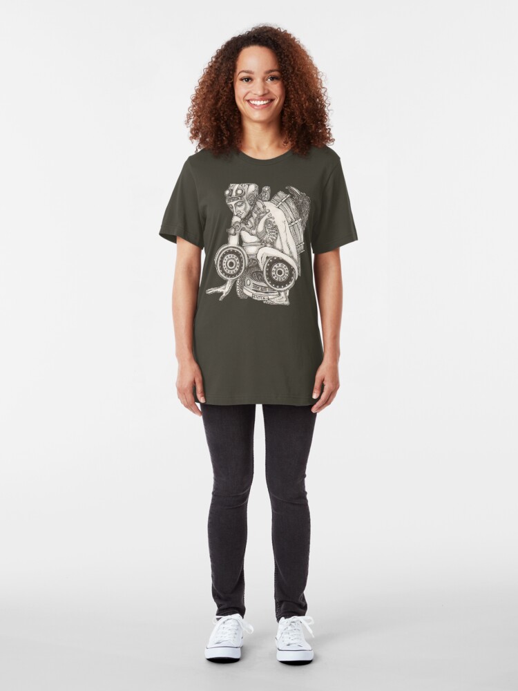 Alternate view of Automobile Heart & Soul Slim Fit T-Shirt
