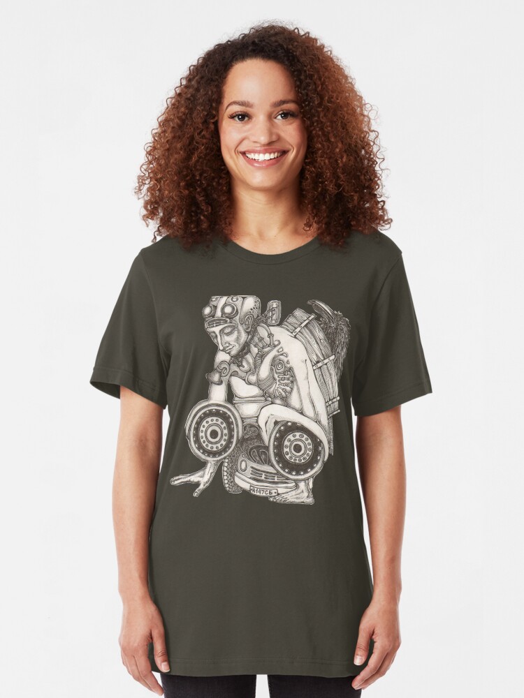 Alternate view of Automobile Heart & Soul Slim Fit T-Shirt