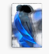Wrapped in blues Canvas Print