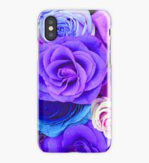 Colorful Roses Collage-Cool Tones iPhone Case