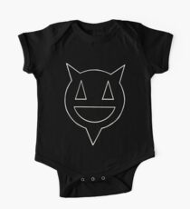 Percentum logo white outline One Piece - Short Sleeve