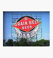 Iconic Grain Belt Bottle Cap Photographic Print