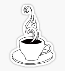 coffee scribble Sticker