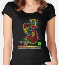 DJ Professor Stone - July 2012 Merch ver 777 no circle rasta text Women's Fitted Scoop T-Shirt