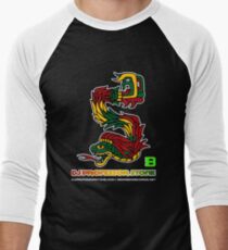 DJ Professor Stone - July 2012 Merch ver 777 no circle rasta text Men's Baseball ¾ T-Shirt