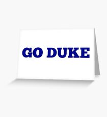 Go Duke Greeting Card