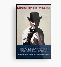 Ministry of Magic Wants You Metal Print