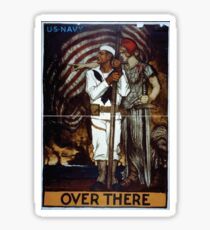 Over there US Navy Sticker
