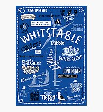 Hand-drawn Whitstable icons print Photographic Print