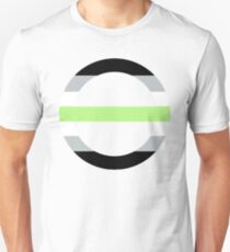 Agender Symbol/Flag Unisex T-Shirt