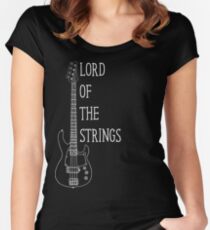 Lord Of The Strings Electric Guitar T Shirt Women's Fitted Scoop T-Shirt