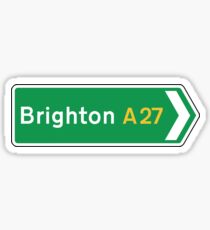 Brighton, Road Sign, UK Sticker