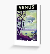 Venus By Air Travel Poster Greeting Card