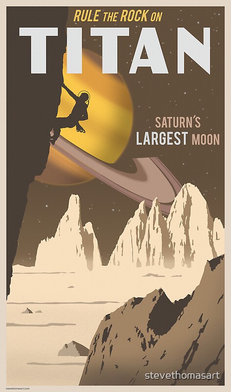 titan travel poster