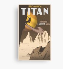 Titan Travel Poster Canvas Print