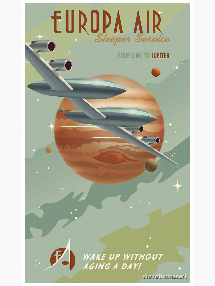 Jupiter Travel Poster by stevethomasart