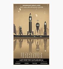 Uranus Travel Poster Photographic Print