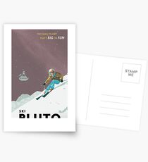 Pluto Travel Poster Postcards