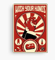 Wash Your Hands Canvas Print