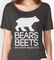 Bears. Beets. Battlestar Galactica. Women's Relaxed Fit T-Shirt