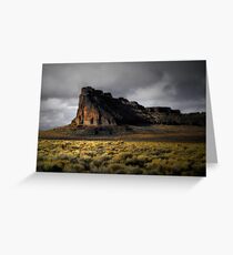 Fort Rock Glow Greeting Card