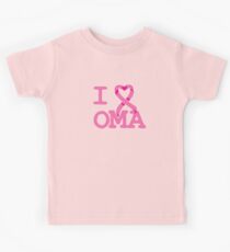 I Heart OMA - Breast Cancer Awareness Kids Tee