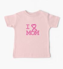 I Heart MOM - Breast Cancer Awareness Baby Tee