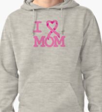 I Heart MOM - Breast Cancer Awareness Pullover Hoodie