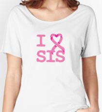 I Heart SIS - Breast Cancer Awareness Women's Relaxed Fit T-Shirt