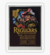 Regulars They were in it at the first There to the last and with Old Glory all the way through Sticker