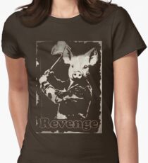 Revenge vegetarian, vegan shirt Women's Fitted T-Shirt