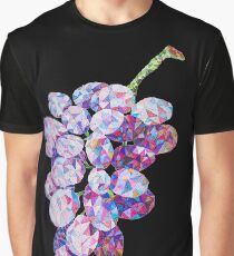 Low Poly Watercolor Grapes Graphic T-Shirt