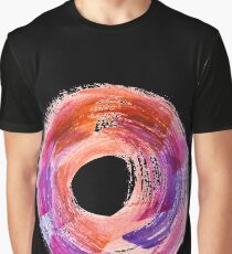 Abstract Watercolor Stroke Graphic T-Shirt