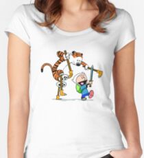 Calvin and Hobbes Women's Fitted Scoop T-Shirt