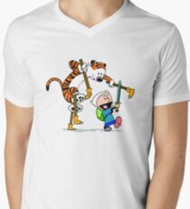 Calvin and Hobbes Men's V-Neck T-Shirt