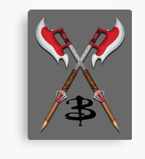 Buffy -- Scythes Crossed Canvas Print