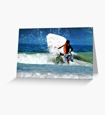Surfer Greeting Card