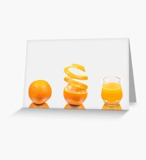 Orange Juice Greeting Card
