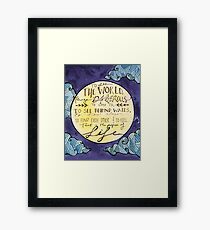 Walter Mitty Quote Framed Print