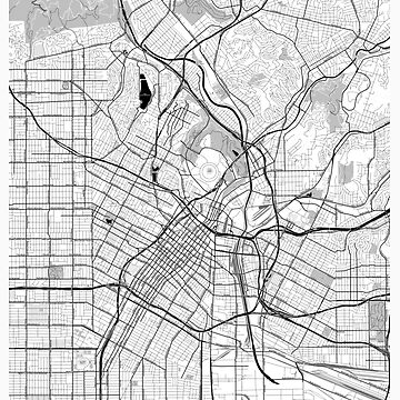 Artwork thumbnail, Los Angeles OpenStreetMap Poster by Traut1