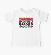 Protected By A Boxer Baby Tee