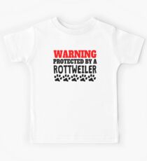 Protected By A Rottweiler Kids Tee