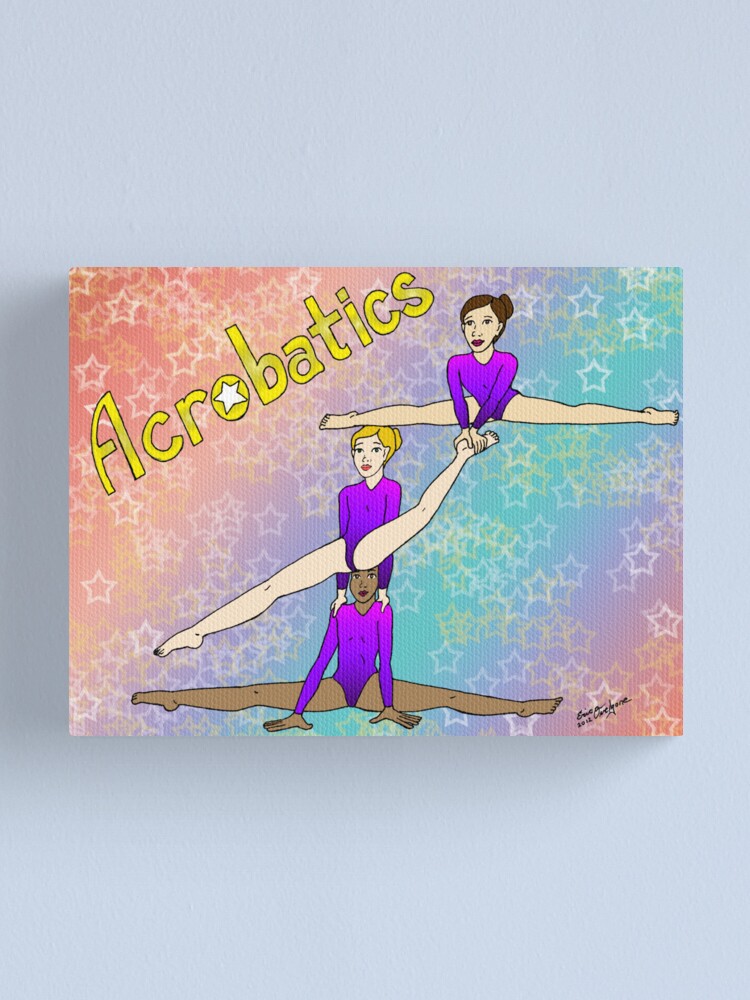 Alternate view of Acrobatics 3 (Acrobatic superstar) Canvas Print