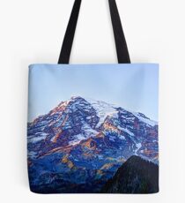 Alpine Glow on Rainier Tote Bag